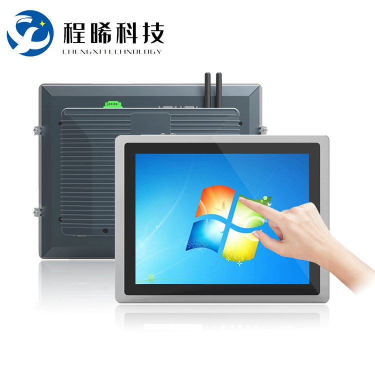 全封閉款工控一體機 電容觸摸屏工業電腦的可靠之選